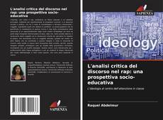 Portada del libro de L'analisi critica del discorso nel rap: una prospettiva socio-educativa