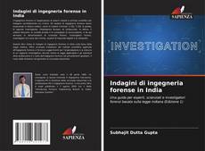 Portada del libro de Indagini di ingegneria forense in India