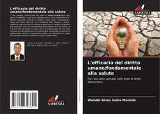 Bookcover of L'efficacia del diritto umano/fondamentale alla salute