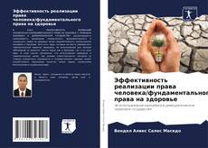 Capa do livro de Эффективность реализации права человека/фундаментального права на здоровье 