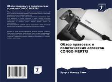 Buchcover von Обзор правовых и политических аспектов CONGO MERTRI