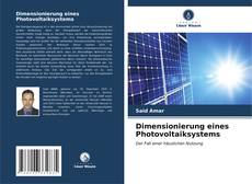 Dimensionierung eines Photovoltaiksystems kitap kapağı