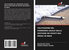 Buchcover von VALUTAZIONE DEL PANORAMA LEGALE DELLA GESTIONE DEI RIFIUTI BIO-MEDICI IN INDIA