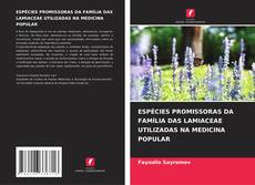 Capa do livro de ESPÉCIES PROMISSORAS DA FAMÍLIA DAS LAMIACEAE UTILIZADAS NA MEDICINA POPULAR 