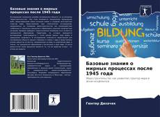 Buchcover von Базовые знания о мирных процессах после 1945 года