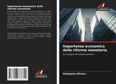 Buchcover von Importanza economica delle riforme monetarie