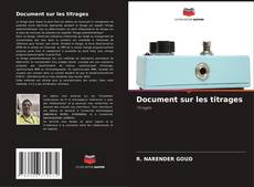 Bookcover of Document sur les titrages