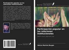 Portada del libro de Participación popular en las relaciones institucionales