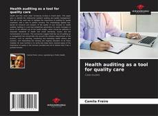 Portada del libro de Health auditing as a tool for quality care