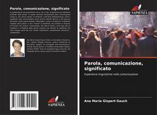 Buchcover von Parola, comunicazione, significato