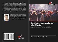 Parola, comunicazione, significato的封面