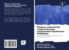Bookcover of Модель управления строительными компаниями Провинция Имбабура