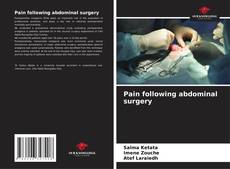 Borítókép a  Pain following abdominal surgery - hoz