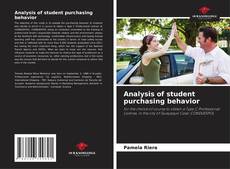 Buchcover von Analysis of student purchasing behavior