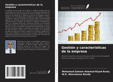 Bookcover of Gestión y características de la empresa