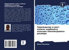 Bookcover of Зарождение и рост капель карбоната кальция пиколитрового размера