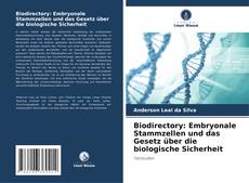 Capa do livro de Biodirectory: Embryonale Stammzellen und das Gesetz über die biologische Sicherheit 