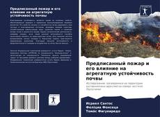 Capa do livro de Предписанный пожар и его влияние на агрегатную устойчивость почвы 