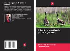 Capa do livro de Criação e gestão de patos e gansos 