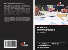 Bookcover of Ricerca in amministrazione