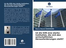 Ist die EZB eine starke Institution, die sich den wirtschaftlichen Herausforderungen stellt? kitap kapağı