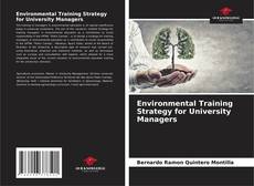 Buchcover von Environmental Training Strategy for University Managers
