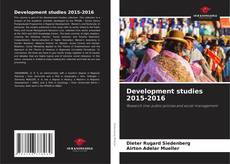 Обложка Development studies 2015-2016