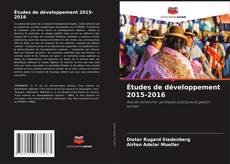 Обложка Études de développement 2015-2016