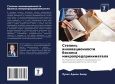 Buchcover von Степень инновационности бизнеса микропредпринимателя