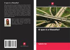 Capa do livro de O que é a filosofia? 
