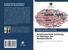 Capa do livro de Kontinuierliche Leistung im Rahmen der Rentenreform 