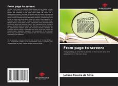 Capa do livro de From page to screen: 