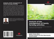 Portada del libro de Analysis of the management of family farming activities
