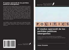 Capa do livro de El modus operandi de los partidos políticos emergentes 