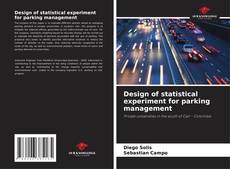 Couverture de Design of statistical experiment for parking management