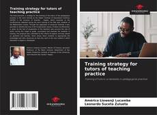 Capa do livro de Training strategy for tutors of teaching practice 