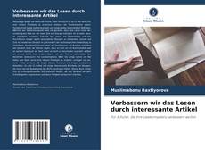 Capa do livro de Verbessern wir das Lesen durch interessante Artikel 