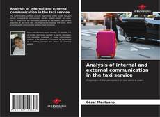 Bookcover of Analysis of internal and external communication in the taxi service