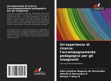 Buchcover von Un'esperienza di ricerca: l'accompagnamento pedagogico per gli insegnanti