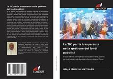 Buchcover von Le TIC per la trasparenza nella gestione dei fondi pubblici