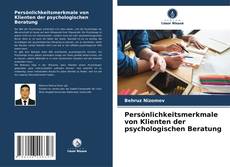 Copertina di Persönlichkeitsmerkmale von Klienten der psychologischen Beratung