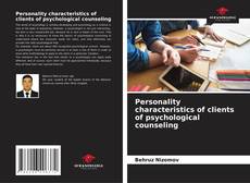 Couverture de Personality characteristics of clients of psychological counseling