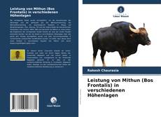 Copertina di Leistung von Mithun (Bos Frontalis) in verschiedenen Höhenlagen