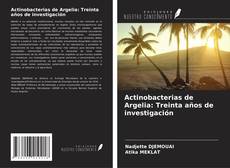 Portada del libro de Actinobacterias de Argelia: Treinta años de investigación