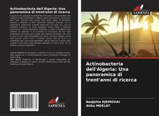 Capa do livro de Actinobacteria dell'Algeria: Una panoramica di trent'anni di ricerca 