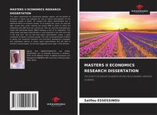 MASTERS II ECONOMICS RESEARCH DISSERTATION kitap kapağı