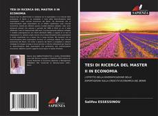 TESI DI RICERCA DEL MASTER II IN ECONOMIA的封面