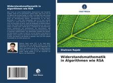 Capa do livro de Widerstandsmathematik in Algorithmen wie RSA 