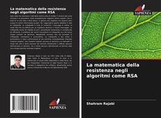 Portada del libro de La matematica della resistenza negli algoritmi come RSA