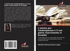Portada del libro de L'azione per inadempienza e il suo pieno risarcimento in Ecuador